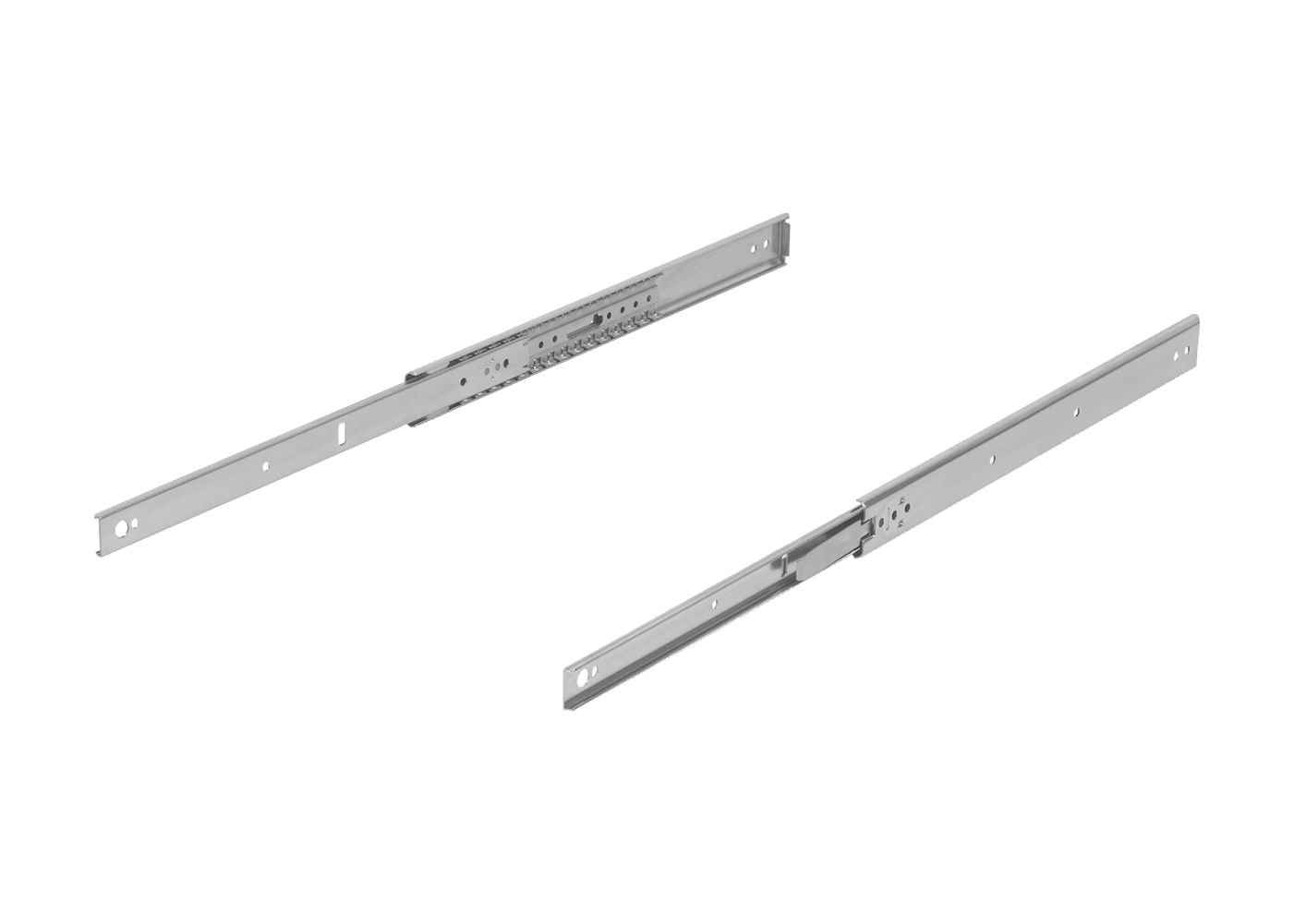 K1711 Telescopic slides, steel for side mounting, partial extension ...