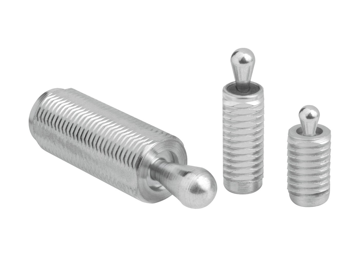 K0371 Lateral spring plungers with threaded sleeve