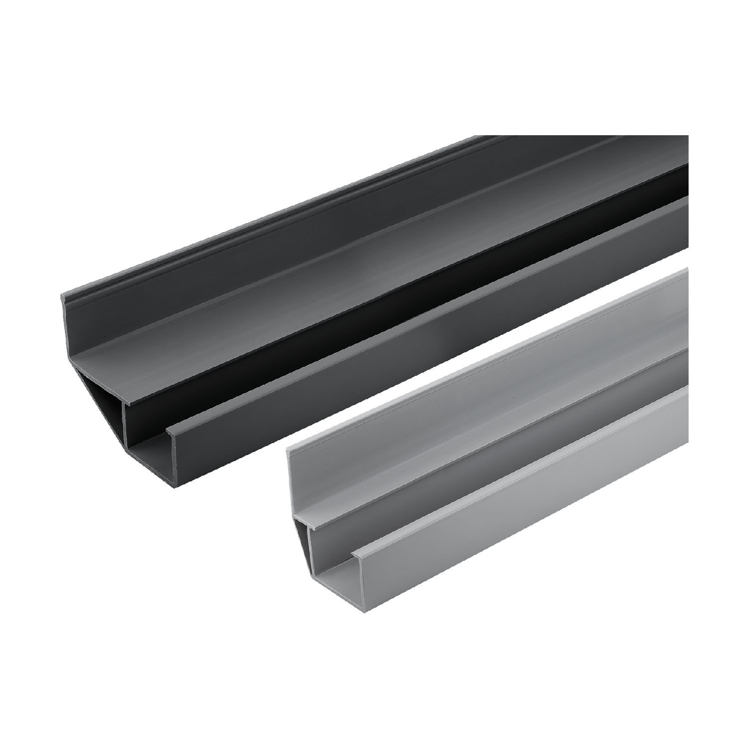 Polycarbonate Guide Rails K2142 Guide rails, plastic for roller tracks, steel - Steel-Smith
