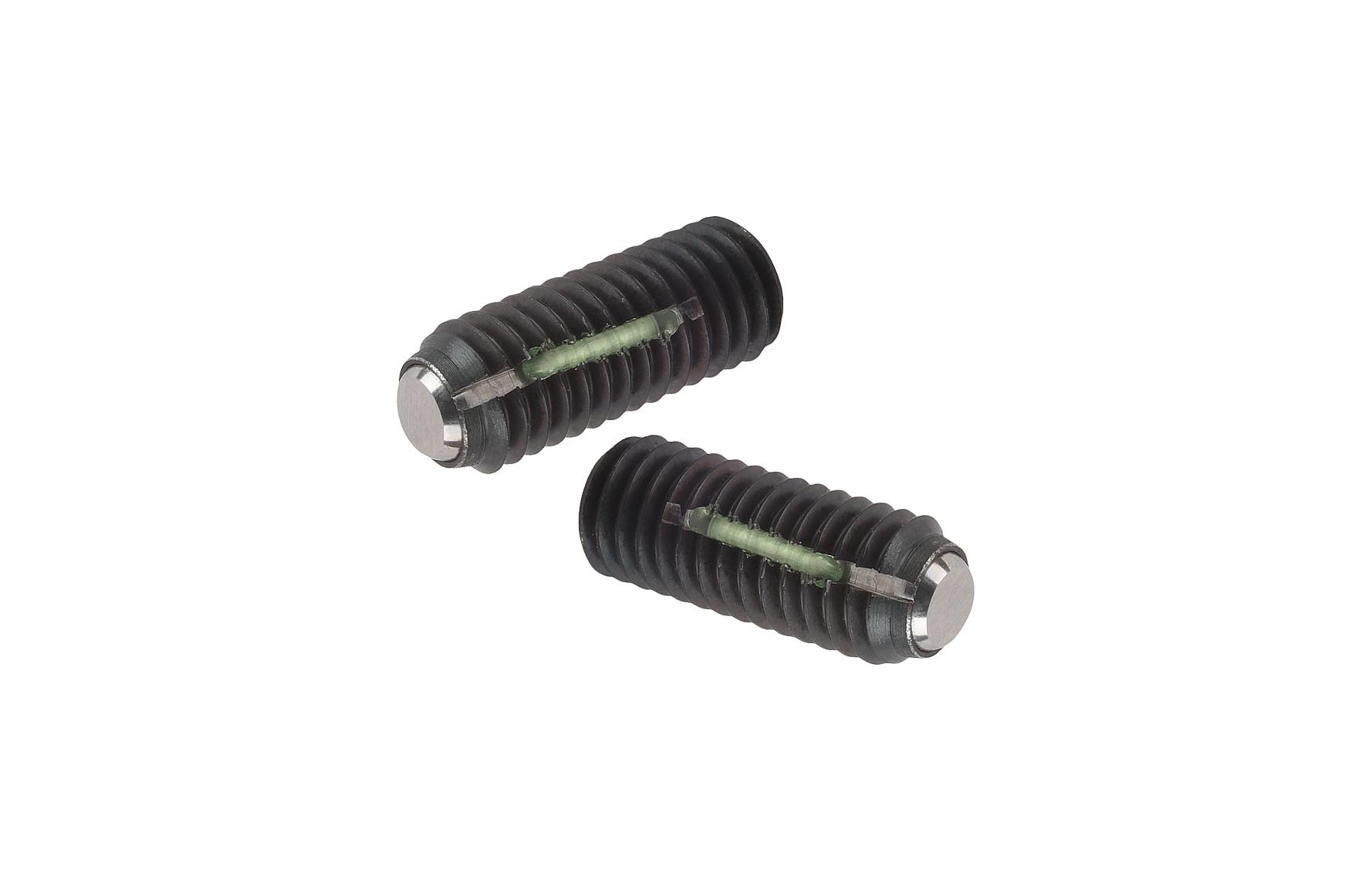 K0666 Ball-end thrust screws without head with flattened ball LONG-LOK