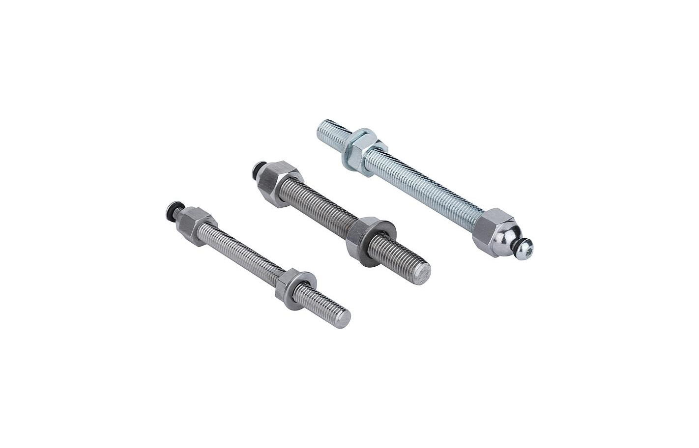 K0669 Levelling feet threaded spindles steel or stainless steel