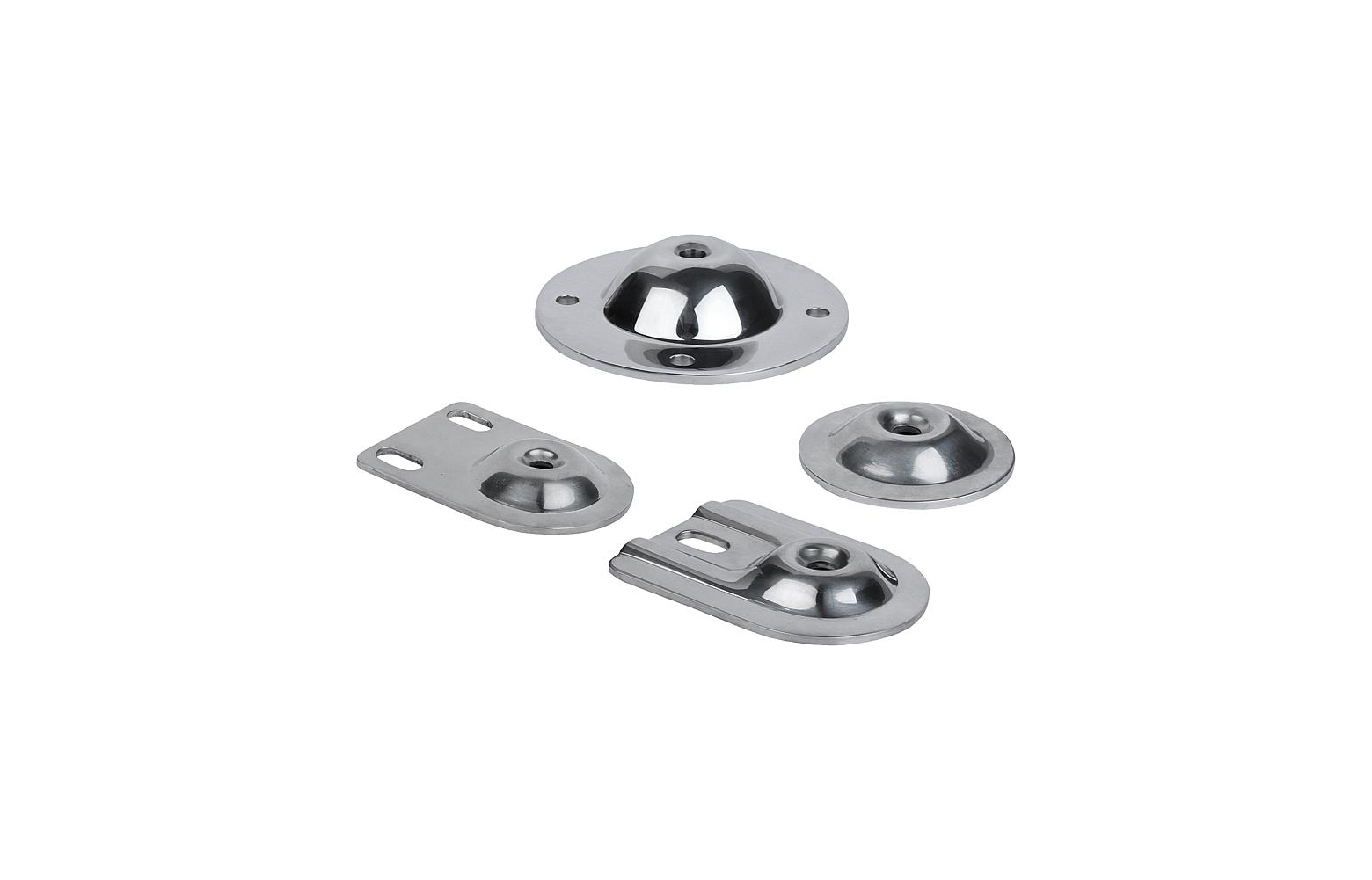K0672 Levelling feet plates steel or stainless steel