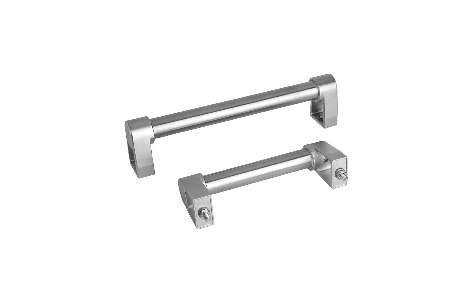 K0652_Pull Handles stainless steel, three-piece tube design, metric