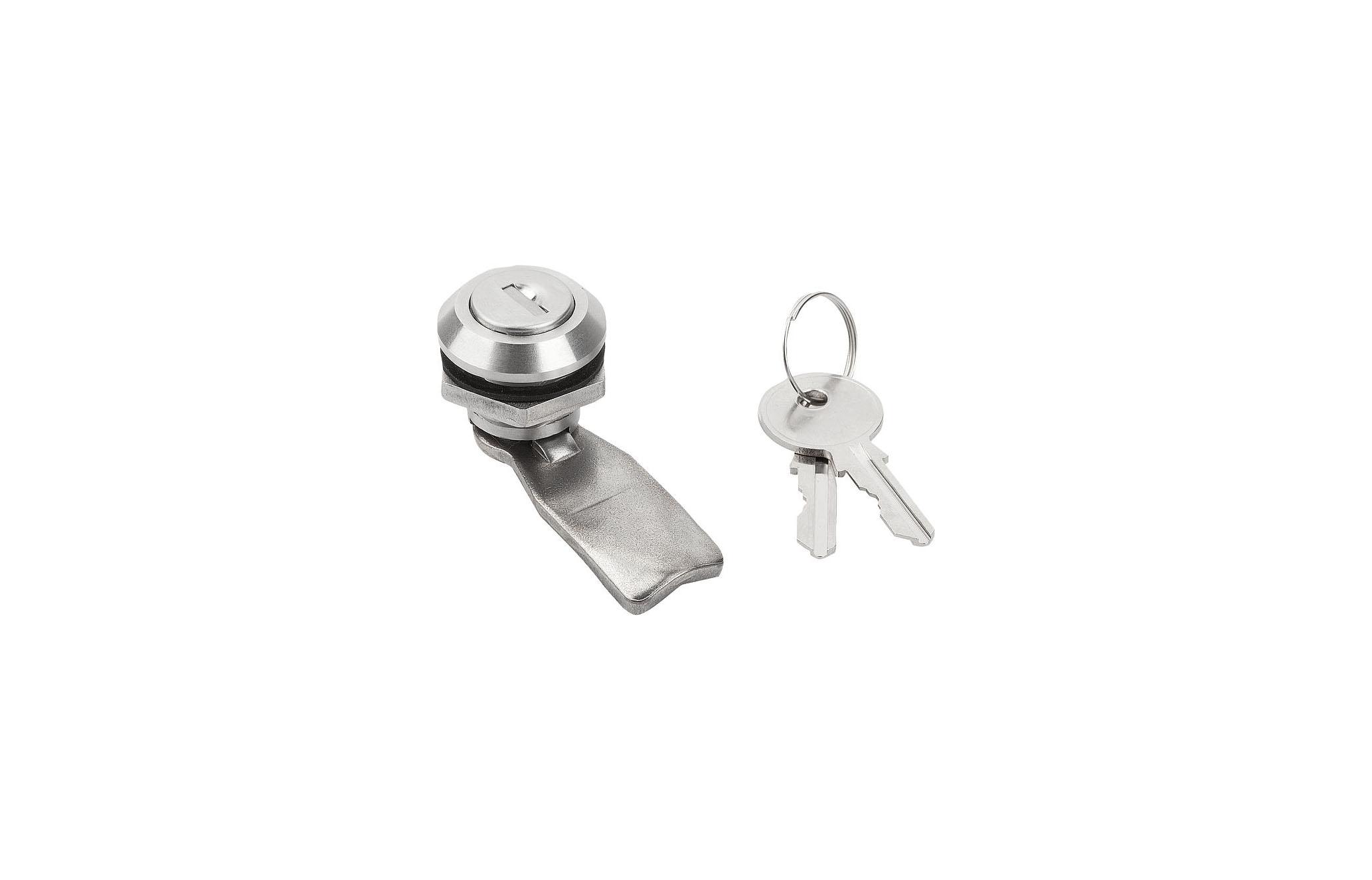 K1107 Quarter-turn locks, stainless steel, lockable