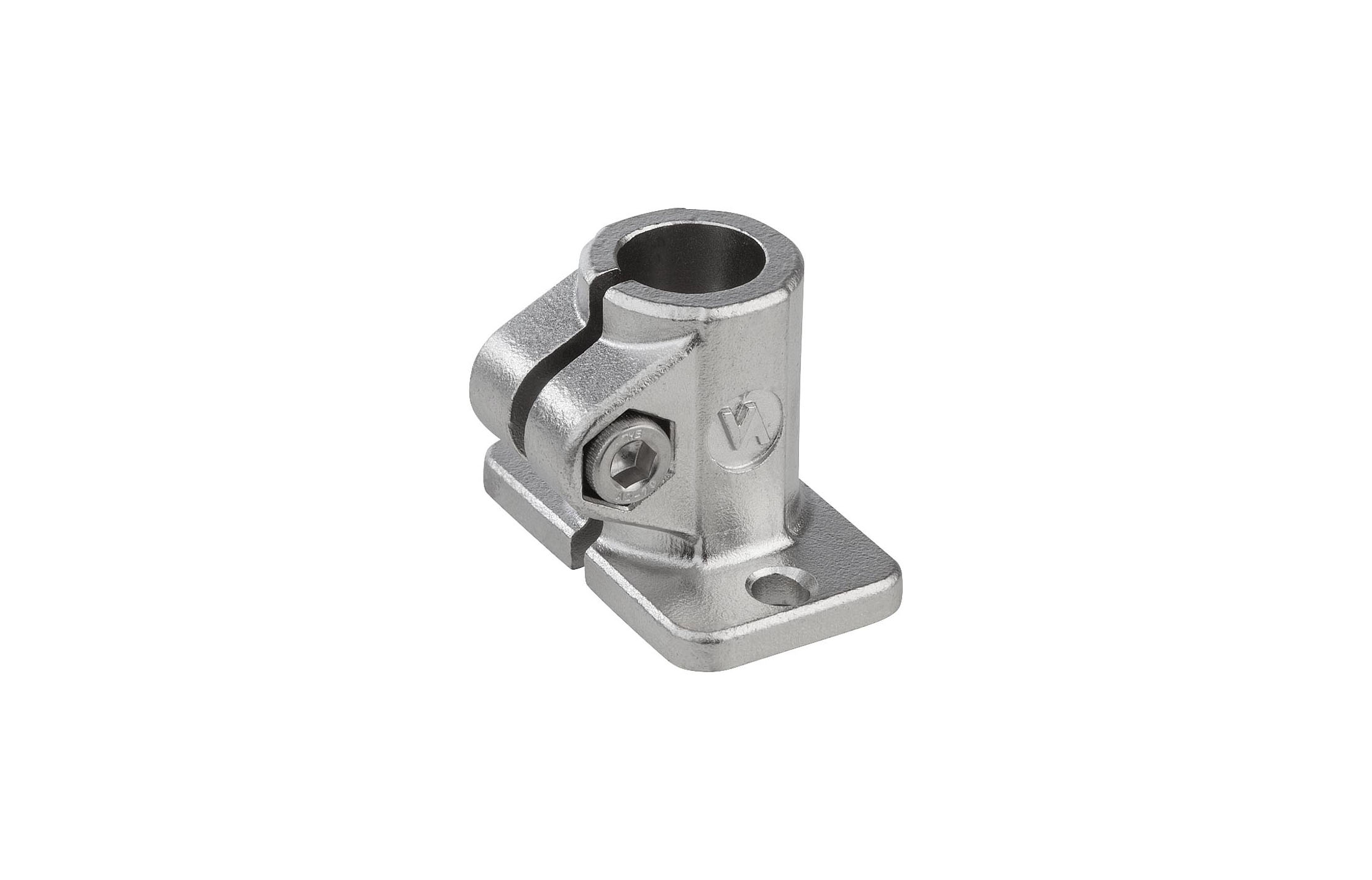 K0477_Tube clamps base, stainless steel