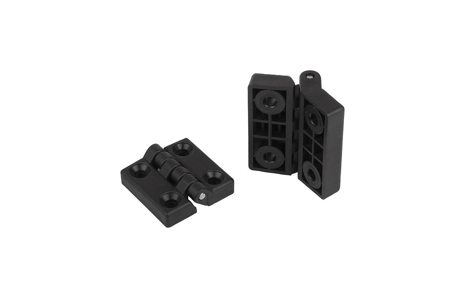 K1004_Hinges plastic with fastening holes