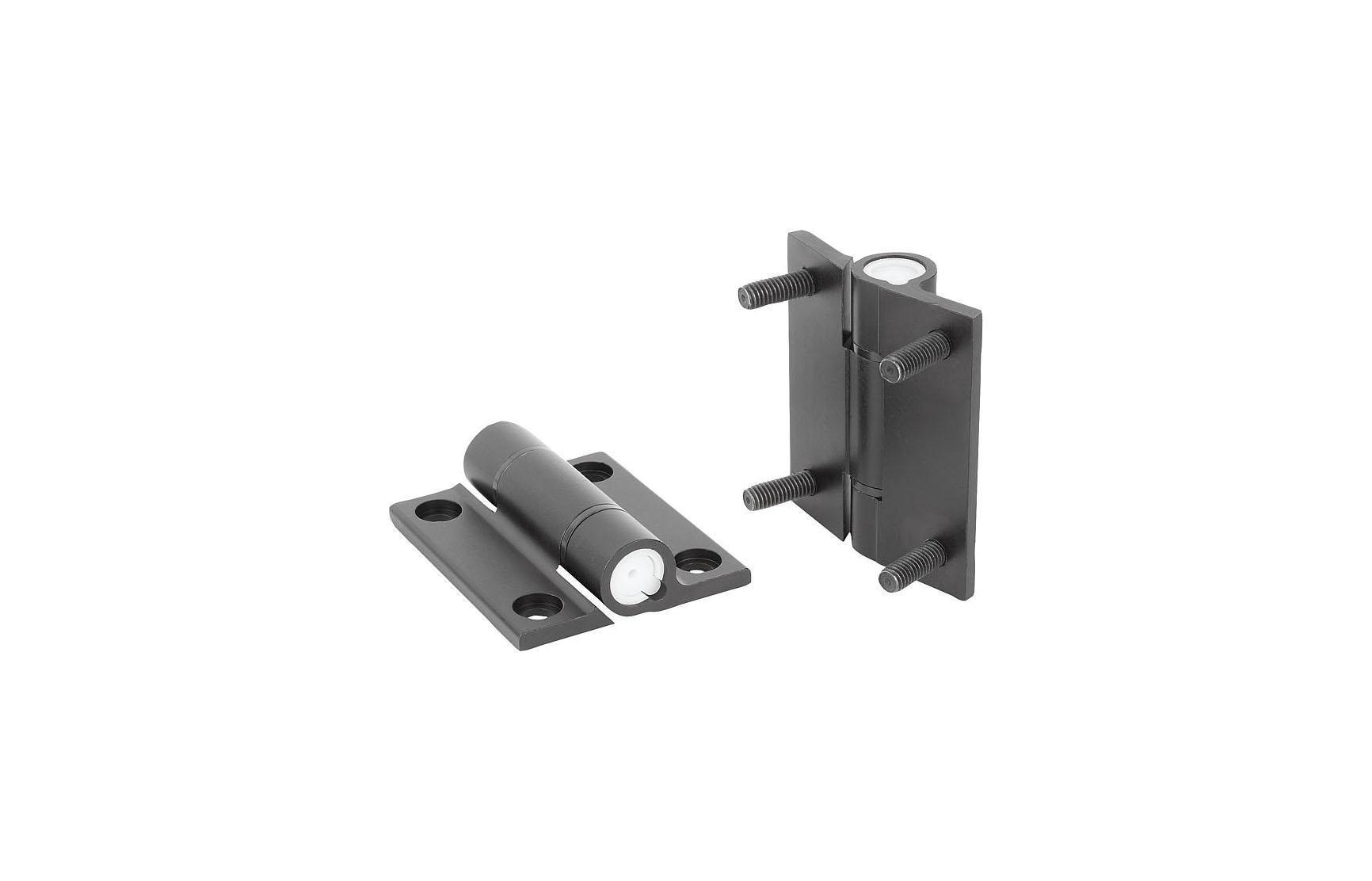 K1196_Hinges aluminum, with adjustable friction